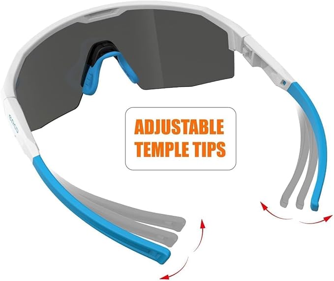 Eazyrun Kids Polarized Sports Sunglasses for Age 8-12 Youth Baseball Softball Cycling Glasses UV Protection for Boy Girl