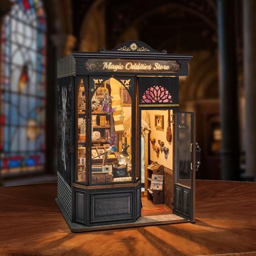 Book Nook Magic Miniature House Kit for Adults with Openable Door