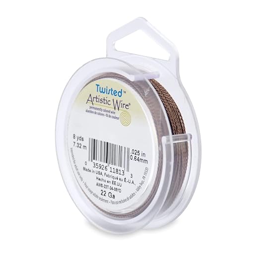 Artistic Wire, 22 Gauge / .64 mm Tarnish Resistant Colored Copper Craft Wire by ArtisticWire