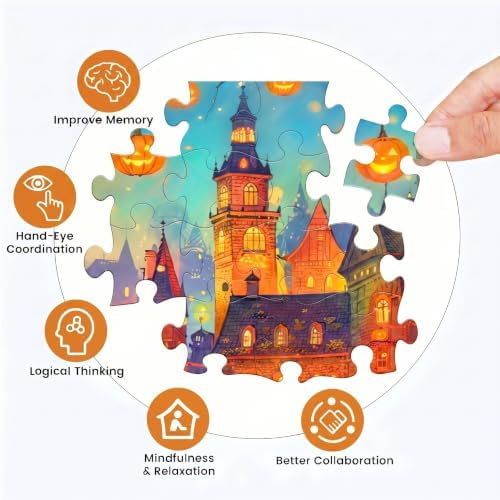 1000 Piece Puzzle for Adults - Halloween Treat Town - Trick or Treat Kids