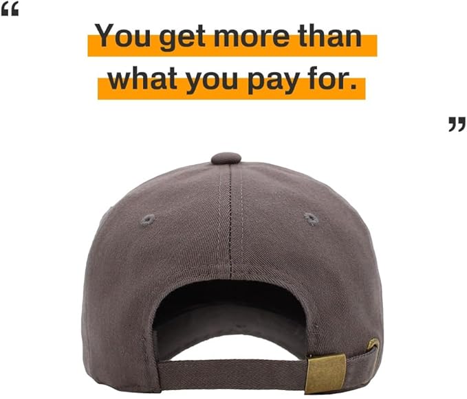 KBETHOS Classic Unisex Cotton Adjustable Low Crown Baseball Cap – Plain Dad Hat