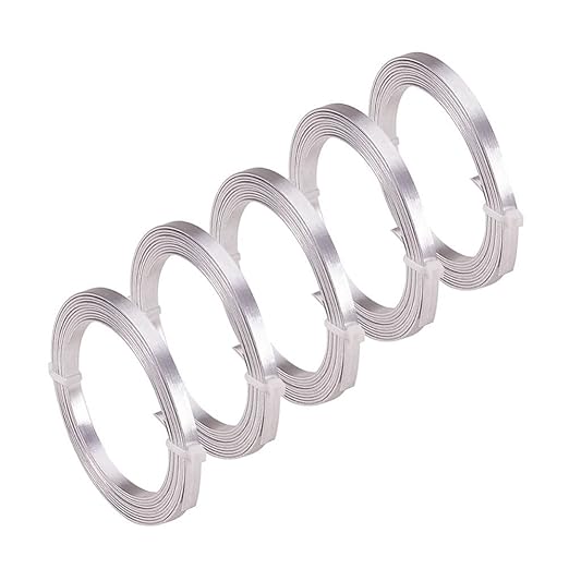 Fashewelry 3mm Aluminum Flat Wire Silver 82Ft Bendable Nose by FASHEWELRY