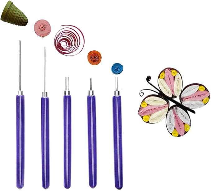 8 Pieces, Quilling Kits, Paper Quilling Tools, Quilling Knitting Board - Image 5