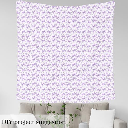 JEJELOIU Xmas Snowflake Fabric by The Yard Cute Bow Upholstery Fabric for Sewing Crafting Merry Christmas Waterproof Indoor Outdoor Decor for Home DIY Projects 2 Yards