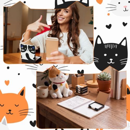Saillong 4 Pcs Cat Diamond Art Note Box Kit Kitty Diamond Painting Memo Box
