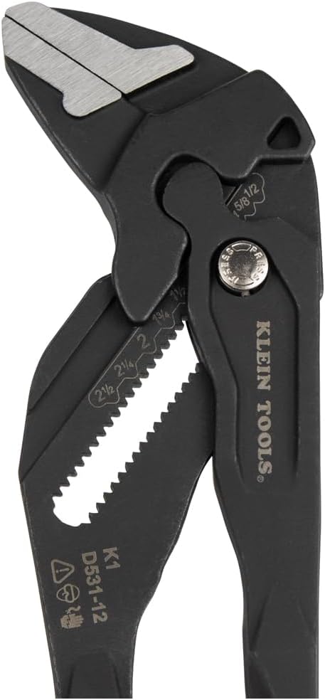Klein Tools D53112 Compact Plier Wrench, High Leverage Multi-Use Adjustable - Image 10