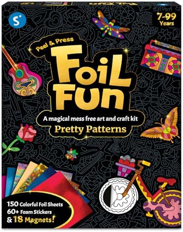 Skillmatics Foil Fun Pretty Patterns, Foil Art, Gift for Tweens & Adults