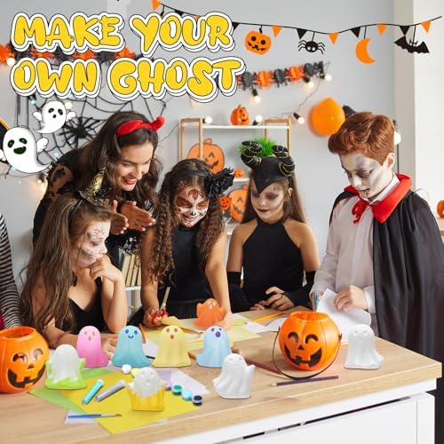 Foilswirl 12 Set Halloween Ghosts Ceramics to Paint Crafts Kits