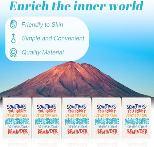 Outus 50 Pack Inspirational Pocket Tissues Travel Size for School Classroom
