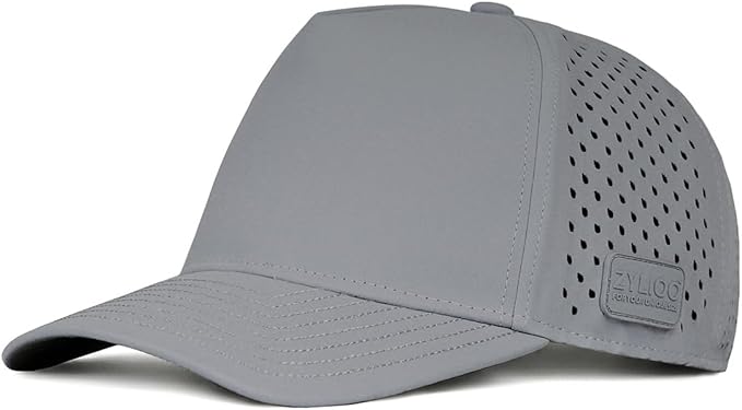 Zylioo Oversize XXL XL Performance Baseball Cap, High Profile 5-Panel Snapback Hat, Laser Cut Mesh Cap for Big Heads