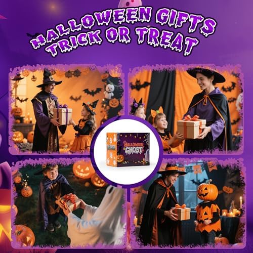 Ghost Figures 24 Pcs, Halloween Ghost Doll, 1.6" Mini Figures