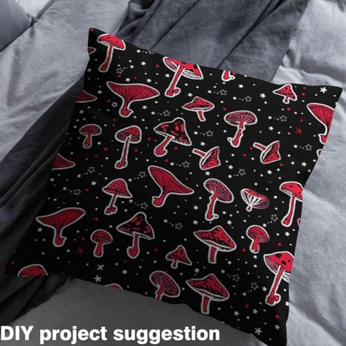 jejeloiu Mushroom Fabric by The Yard Soft 2 Yards