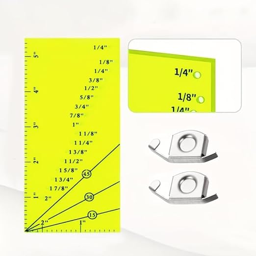 HONEYSEW Sew Seam Allowance Ruler and 2PCS Magnetic Seam Guide - Image 3