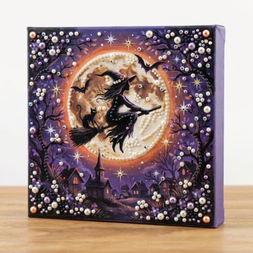 Reofrey DIY Halloween Pearl Art Kits for Adults, 5D Diamond Art Kits B04