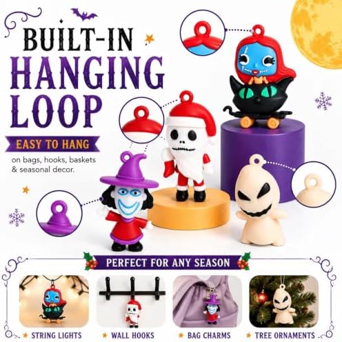Nightmare Figures 24 Pcs, Halloween and Christmas Decorations Doll