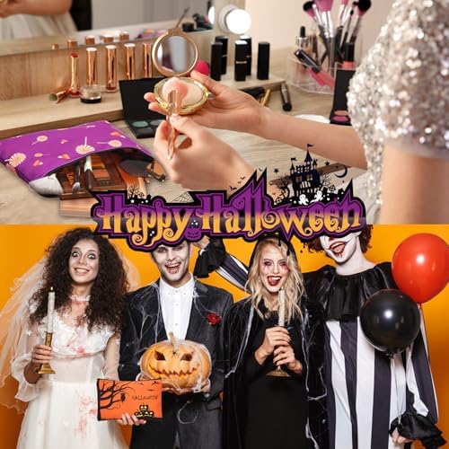 Eccliy 20 Pcs Halloween Makeup Bags Halloween Party Gift for Adults Women