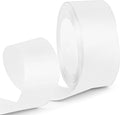 1-1/2 Inch 25 Yards Satin Ribbon White, Solid Color Fabric Ribbon by HimBen