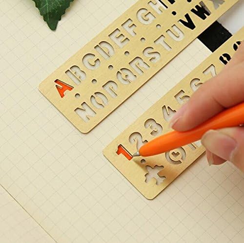 Fascola Brass Alphabet & Number Template Set of 2 - Image 5