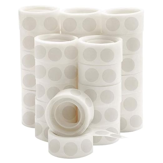 UPINS 3000 Pcs Point Dots Balloon Glue Removable Adhesive Point Tape, 30 Rolls by UPINS