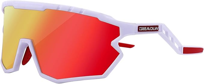 Sports Sunglasses Cycling Glasses Pink Polarized Glasses Baseball glasses with 3 lenses,Fishing,Ski Running Golf