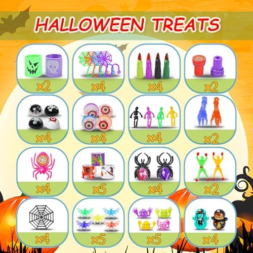 600 Pcs Halloween Party Favors for Kids, Fidget Toys Bulk, Prizes for Kids, Halloween Toys Treats Gifts, Carnival Treasure Classroom Prizes Box, Goodie Bag Stuffers, Party Toy Supplies
