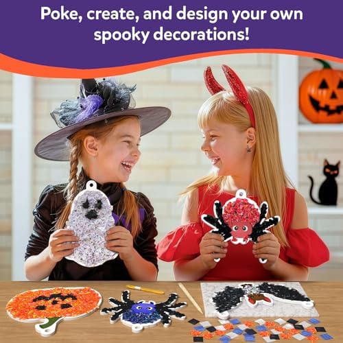 Skillmatics Poke-in Art – Halloween Decor, DIY Wood Craft Kit for Kids