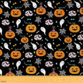Feelyou Black Halloween Fabric By The Yard 2 Yards
