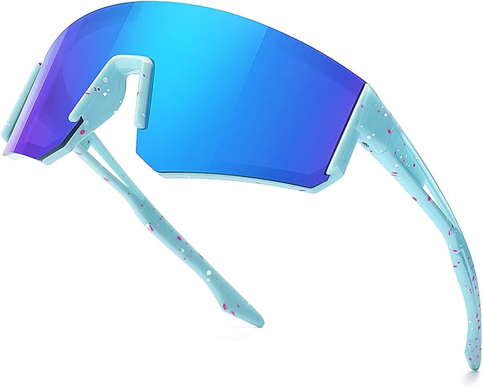 SEKKAF Youth Baseball Sunglasses for Boys Girls Age 6-12 Softball Cycling Sports Sunglasses for Kids Lightweight Frame