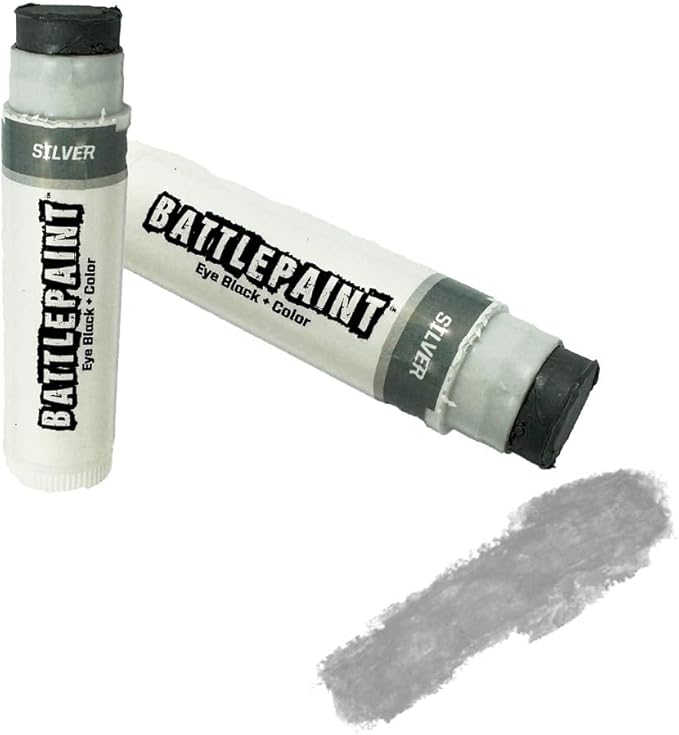 EyeBlack BattlePaint – Bright Colored Under Eye Black Grease for Pro Athletes and Super Fans – Baseball, Softball, Football – 2 Sticks
