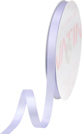 VATIN Double Face Lilac Mist Satin Ribbon 3/8" Continuous 50 Yards, Gift by VATIN