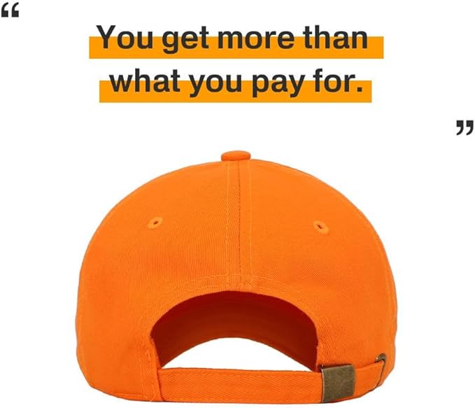 KBETHOS Classic Unisex Cotton Adjustable Low Crown Baseball Cap – Plain Dad Hat