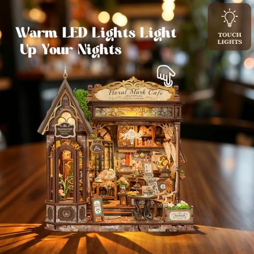 DIY Miniature House Kit for Adults Vintage Coffee Shop Dollhouse