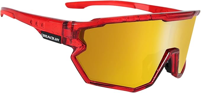 Sports Sunglasses Cycling Glasses Pink Polarized Glasses Baseball glasses with 3 lenses,Fishing,Ski Running Golf