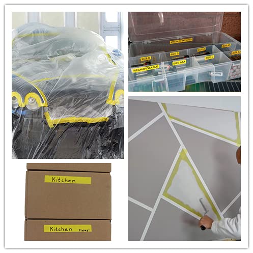 Yellow Painters Tape, DIY Crafting, Decoration and School Projects - Image 6