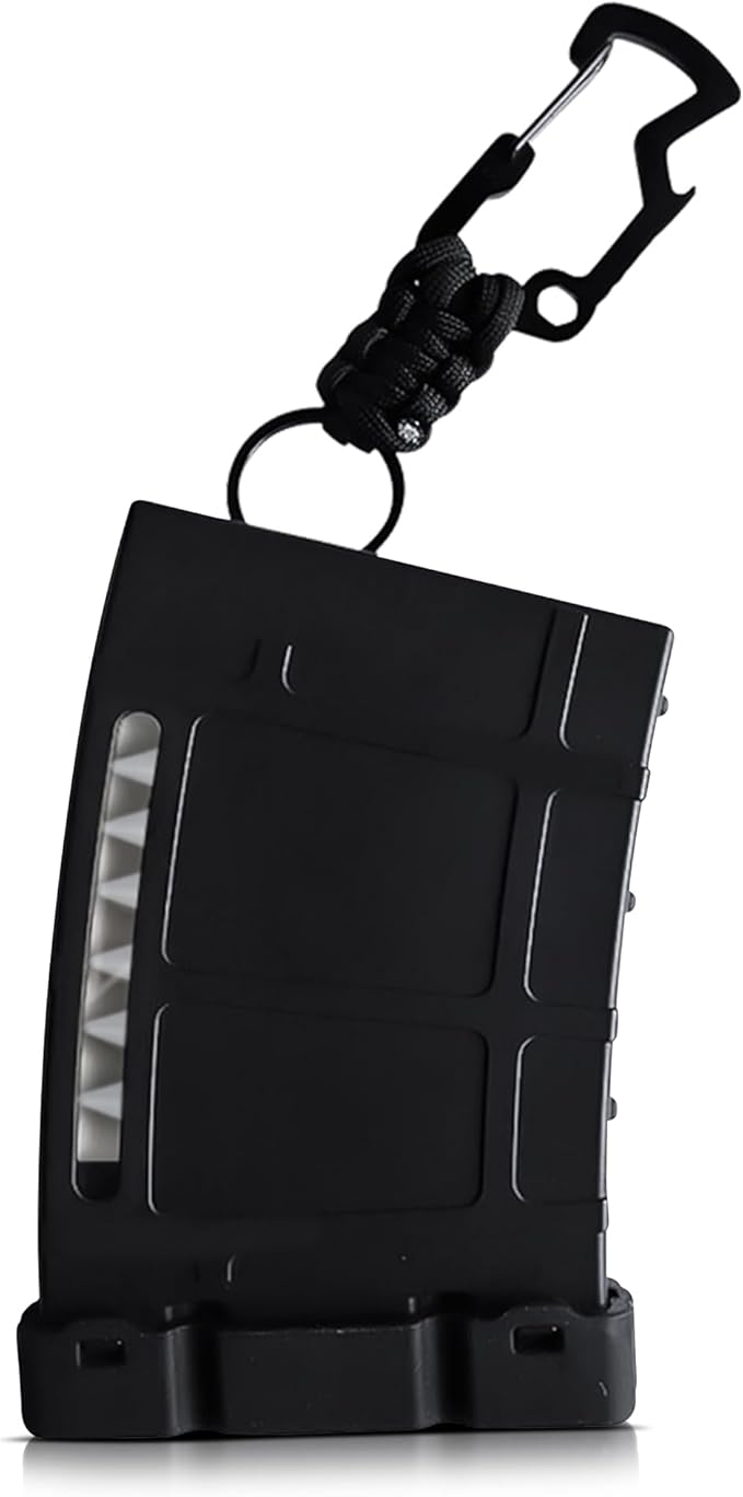 Teemags Golf Tee Holder – Black Clip-On Tee Caddy for Belt or Bag | Holds Up to 18 Tees | Durable & Lightweight Golf Accessory Made in The USA