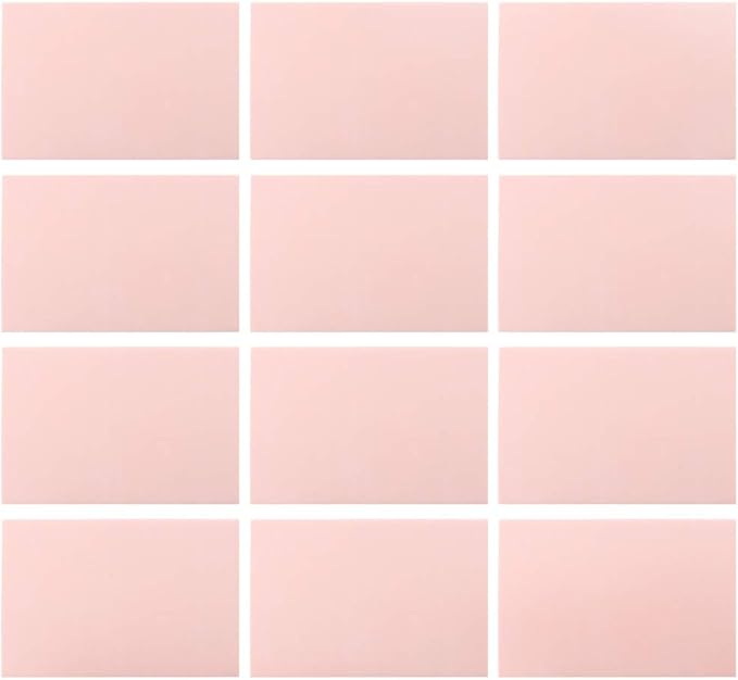 SGHUO 12pcs 4"x6" Pink Rubber Carving Blocks Linoleum Block Stamp Making Kit - Image 5
