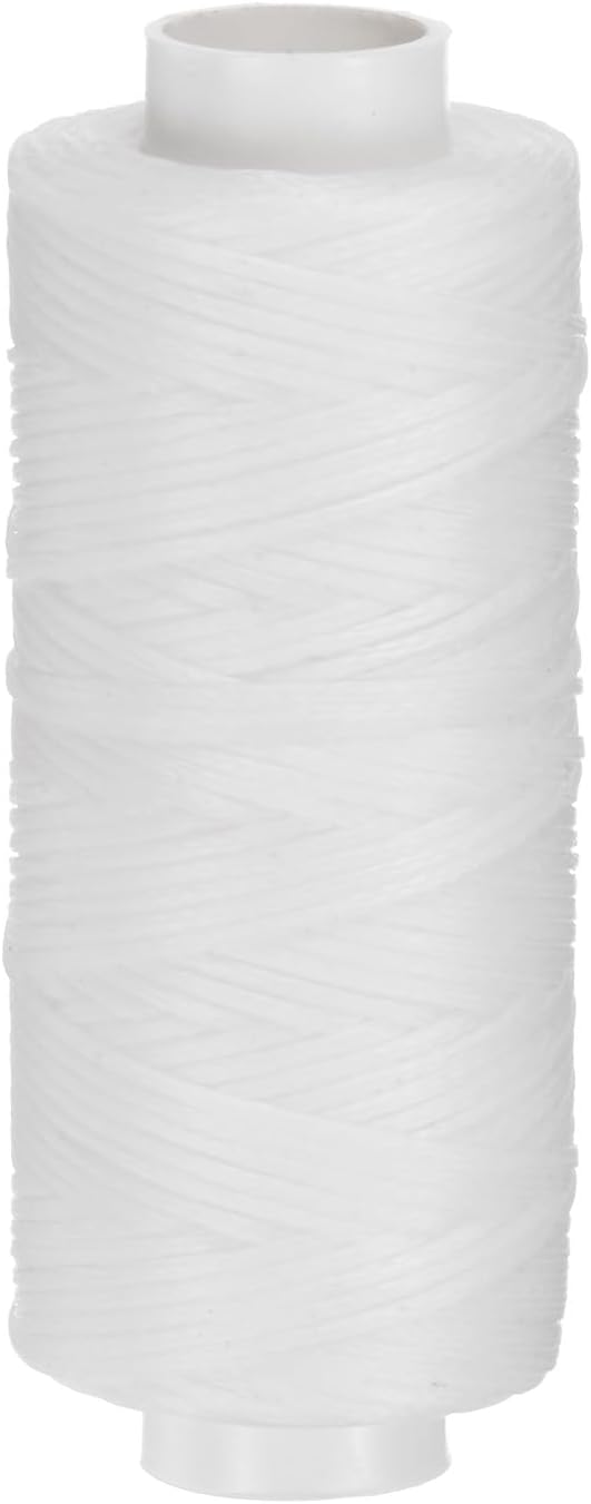 uxcell Leather Sewing Waxed Thread, 55 Yards / 50m 0.8mm 150D Flat Polyester by uxcell