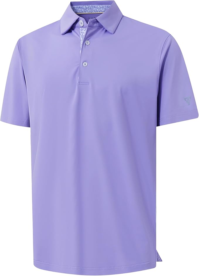 Mens Polo Shirts Short and Long Sleeve Casual Solid Stylish Dry Fit Performance Designed Collared Golf Polo Shirts for Men