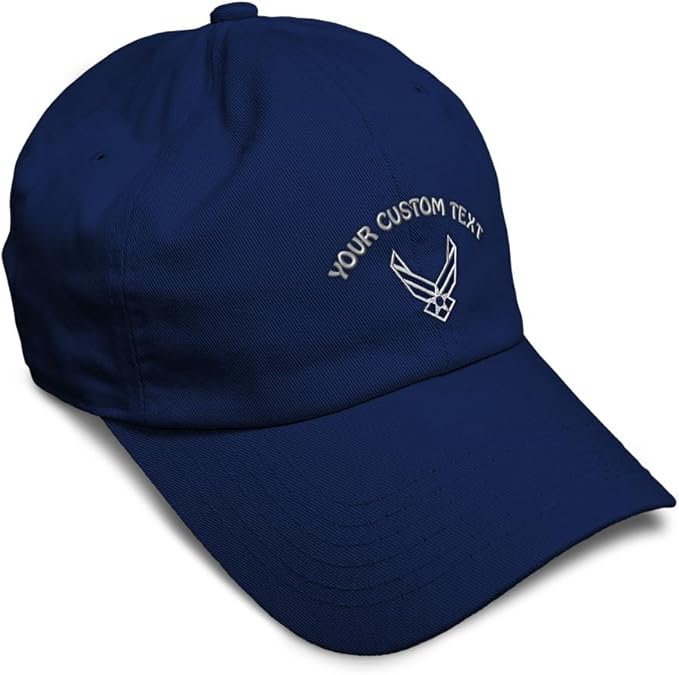 Speedy Pros Soft Baseball Hat Embroidered Dad Hat Air Force Emblem Embroidery Men & Ladies Baseball Cap Cotton