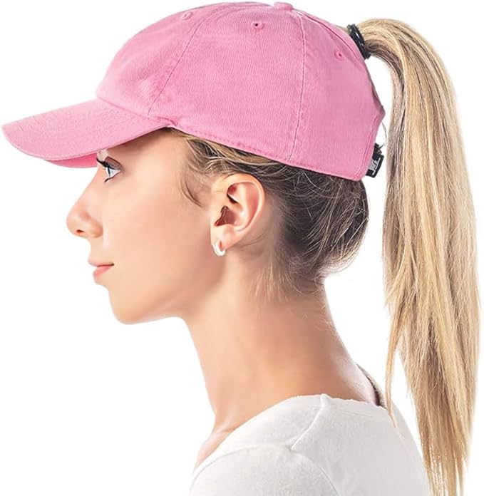 Cotton Baseball Cap Dad Hat – Washed Low Profile Adjustable Hat for Men Women Casual Outdoor Running Golf