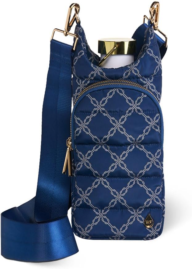 WanderFull® Original HydroBag® Collection, Water Bottle Holder, Gift for Women, Mom, Girlfriend, w/Strap & Phone Pocket, Hands-Free Crossbody Water Bottle Bag