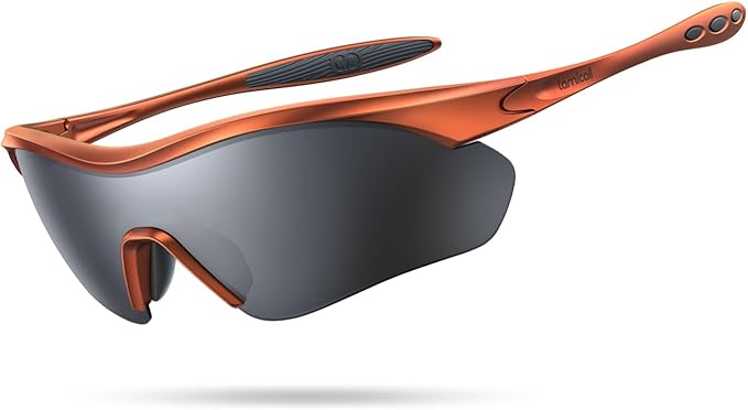 Lamicall 22g Polarized Sports Sunglasses - UV400 Protection Men Women Sun Glasses for Running Cycling Fishing Golf Driving