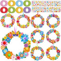 Hollowfly 48 Sets Flower Wreath Craft Kits DIY Wreath Seasonal Activities