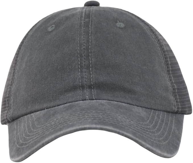 TSSGBL Men's Plain Baseball Hat - OSFM & XXL Big Head Fit，Adjustable Structured Ball Cap with Reflective Sandwich Brim