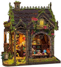 3D Wooden Puzzle for Adult Magic DIY Miniature House Kit with LED