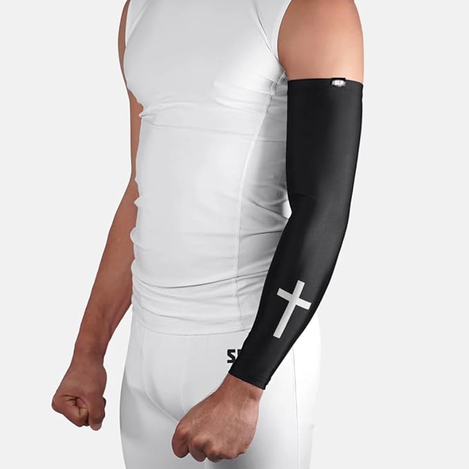 Faith Cross White and Black Arm Sleeve