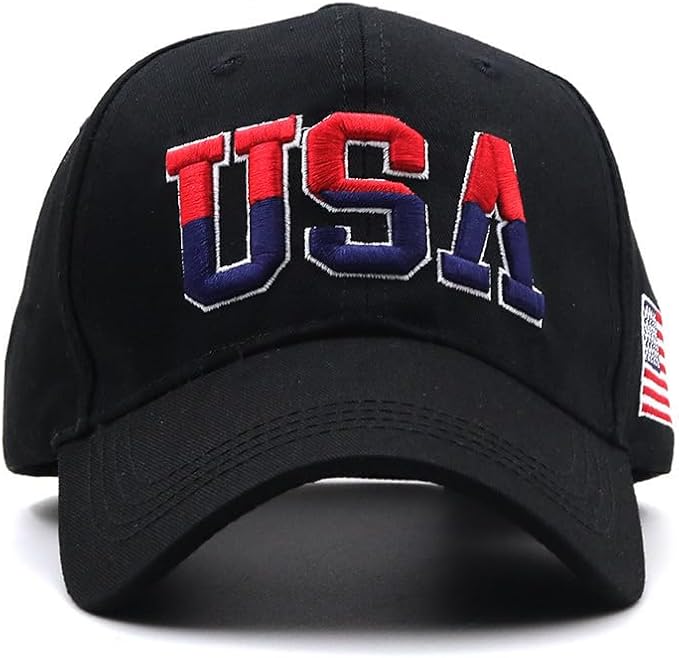 USA Flag Baseball Cap American Patriotic Trucker Hat Father Dad Mother Mom Adjustable Sportswear Hat for Men Women Adults