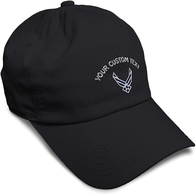 Speedy Pros Soft Baseball Hat Embroidered Dad Hat Air Force Emblem Embroidery Men & Ladies Baseball Cap Cotton