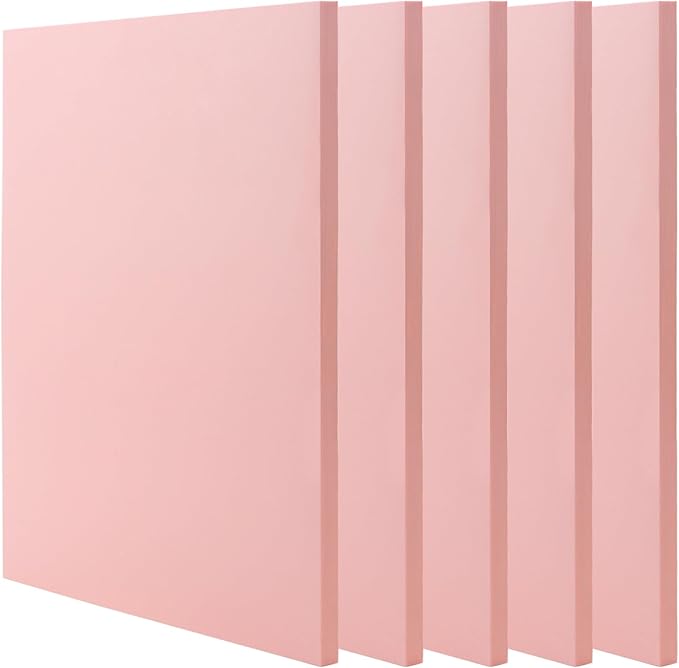 5 PCS Pink A4 Rubber Carving Blocks, 8.3 x 11.8 Inch Large Stamp Carving Blocks by ZEONHEIDIRECT