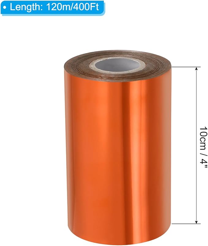 PATIKIL 4"x400Ft Hot Stamping Foil Paper, Heat Transfer Hot Stamping Paper Foil - Image 2